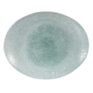 893-RKJGOP121 Oval Studio Prints® Plate - 12 1/2" x 10", Ceramic, Jade Green