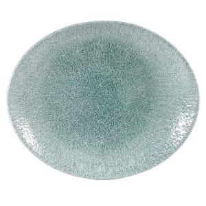 893-RKJGOP581 Oval Studio Prints® Plate - 10 5/8" x 9", Ceramic, Jade Green