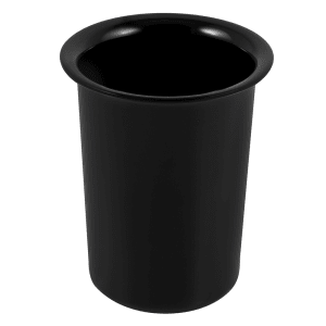 151-101713 4 1/2" Round Melamine Cutlery Cylinder, Black