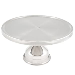 151-1308 Stainless Steel Cake Stand, 12" Diameter x 7" High