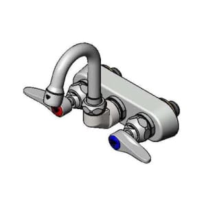 064-B114601 Splash Mount Faucet - 2 15/16" Swivel Gooseneck Spout, 4" Centers
