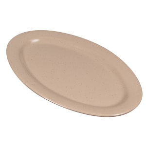 284-OP115S 11 1/2" x 8" Oval Tahoe Platter - Melamine, Sandstone