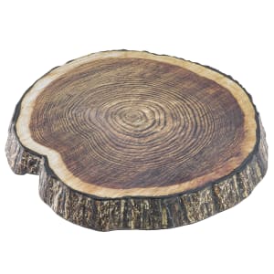 229-10255 13" Round Platter - Melamine, Brown