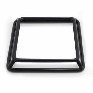 701-SS761RC Pedestal Display Riser - 7"L x 6"W x 1"H, Rubber Coated Steel, Black