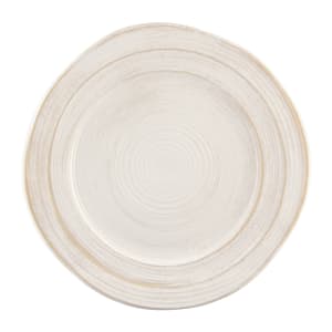 701-D1134STOWD 11 3/4" Round Melamine Dinner Plate, Off White Stone