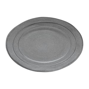 701-M1318OVSTGSD 18" x 13" Oval Della Terra Platter - Melamine, Granite Stone