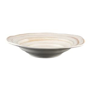 701-M14BSTOWD 44 oz Round Melamine Serving Bowl, Off White Stone