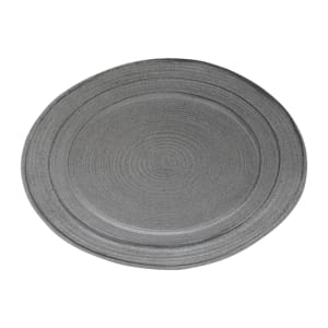 701-M16512OVSTGSD 16 1/2" x 12" Oval Della Terra Platter - Melamine, Granite Stone