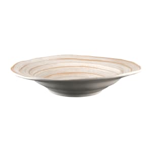 701-M18BSTOWD 4 3/4 qt Round Melamine Serving Bowl, Off White Stone