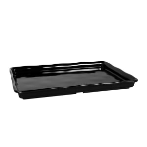 701-M1318B Rectangular Serving Tray - 17 3/4"L x 13"W, Melamine, Black