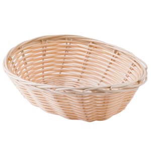 229-1171W Handwoven Basket, 7 x 5 x 2", Polypropylene Cord, Oval