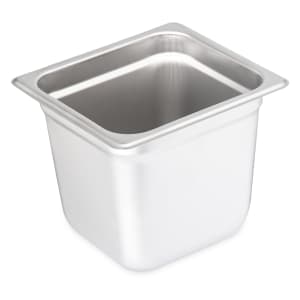 028-607166 Sixth Size Steam Pan, Stainless