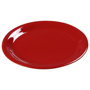 028-3300405 9" Round Melamine Dinner Plate, Red