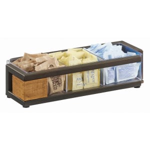151-392684 Condiment Organizer w/ (3) Bins - Brown