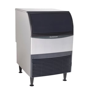 044-UC2024MW1 24"W Full Cube Undercounter Ice Machine - 230 lbs/day, Water Cooled, Gravity D...