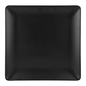 701-ECO1010SQB 10" Square Melamine Dinner Plate, Black