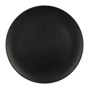 701-ECO1111RB 11" Round Melamine Dinner Plate, Black