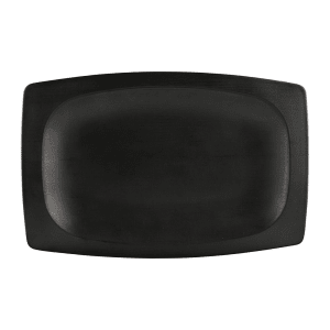 701-ECO1258B 12 1/2" x 8 1/4" Rectangular Greenovations Platter - Melamine, Black