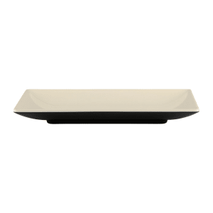 701-JW952TES Rectangular Melamine Dinner Plate - 9" x 5", Ebony/Sand