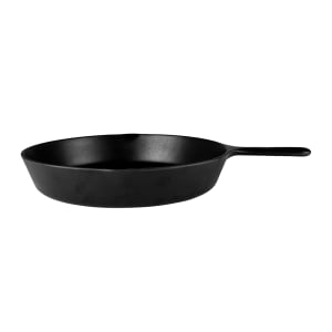 701-MFP14B 12" Round Illogical Faux Cast Iron Fry Pan w/ Handle - Melamine, Black