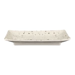 701-D1061RCCC Rectangular Melamine Dinner Plate - 10" x 6 3/4", Chocolate Chip