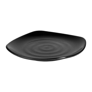 701-JW1108B 10 3/4" Square Melamine Dinner Plate, Black
