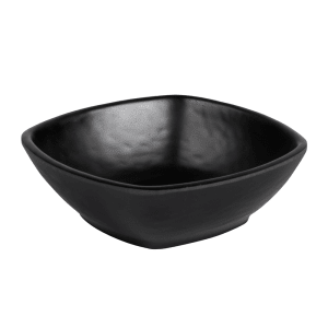 701-JW4033B 8 oz Square Melamine Bowl, Black