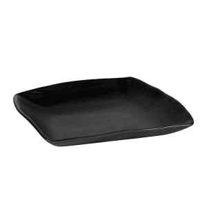 701-JW4034B 9 1/4" Square Melamine Dinner Plate, Black