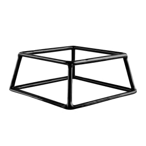 701-SS763RC Pedestal Display Riser - 7"L x 6"W x 3"H, Rubber Coated Steel, Black