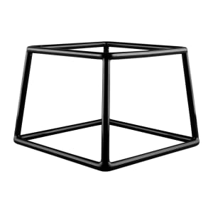 701-SS765RC Pedestal Display Riser - 7"L x 6"W x 5"H, Rubber Coated Steel, Black