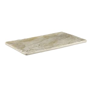 701-B1275RCSDST 12 3/4" x 7" Rectangular Santiago Tray - Melamine, Sandstone