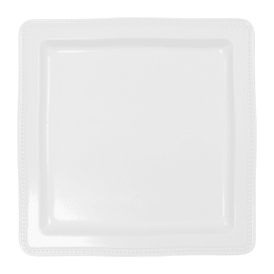 701-M13SQNW 13" Square Melamine Dinner Plate, White