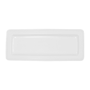 701-M177RCNW Rectangular Serving Tray - 17"L x 7"W, Melamine, White