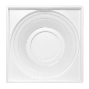 701-M74PNW 7" Square Pedestal Base - 3 3/4"H, Melamine, White
