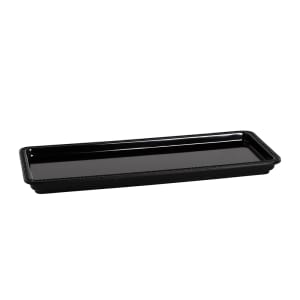 701-M1561B Rectangular Serving Tray - 15"L x 6"W, Melamine, Black