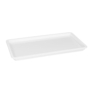 701-M1581NW Rectangular Serving Tray - 15"L x 8"W, Melamine, White
