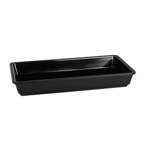 701-M1582B Rectangular Serving Tray - 15"L x 8"W, Melamine, Black