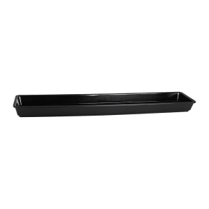 701-M3062B Rectangular Serving Tray - 30"L x 6"W, Melamine, Black