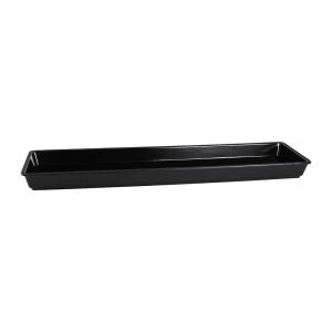 701-M3082B Rectangular Serving Tray - 30"L x 8"W, Melamine, Black