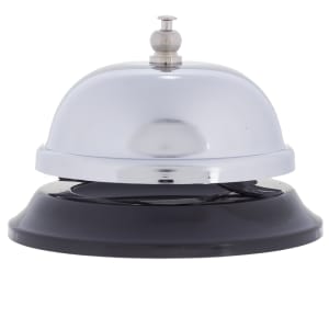 229-8381 3 3/8" Round Call Bell - Chrome Plated