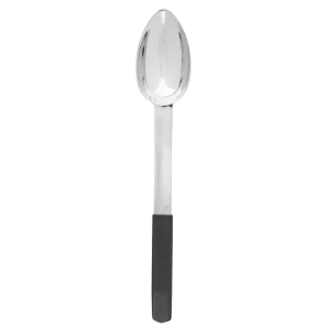 229-AM5333BK 2 oz Stainless Solid Serving Spoon w/ Black Handle