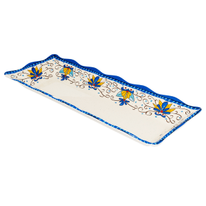 284-ML87SL Rectangular Display Tray, 17 1/2" x 6 3/4", Melamine, White