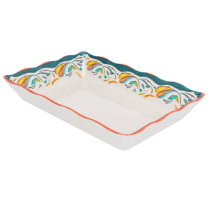 284-ML88BF Rectangular Display Tray, 13 3/4" x 9 1/2", Melamine, White