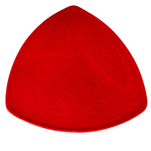 284-TP12RSP 12" Triangular Melamine Dinner Plate, Red