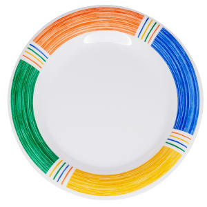 284-WP7BA 7 1/2" Round Melamine Salad Plate, White