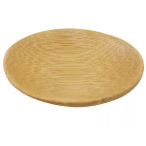 229-BAMDRBAM2 2 1/2" Round Disposable Plate - Bamboo