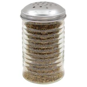 229-BH8800 12 oz Glass Cheese Shaker w/ Stainless Steel Top
