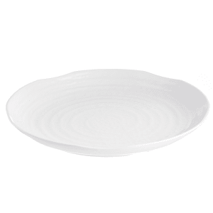 229-M14 14" Round Frostone Platter - Melamine, White
