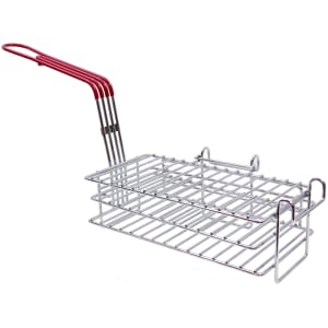 229-TB1164 Fryer Basket w/ Uncoated Handle & Front Hook, 12 1/2" x 7" x 4 1/2"