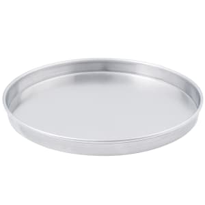 166-A4010 10" Straight Sided Pizza Pan, 1" Deep, Solid, Aluminum